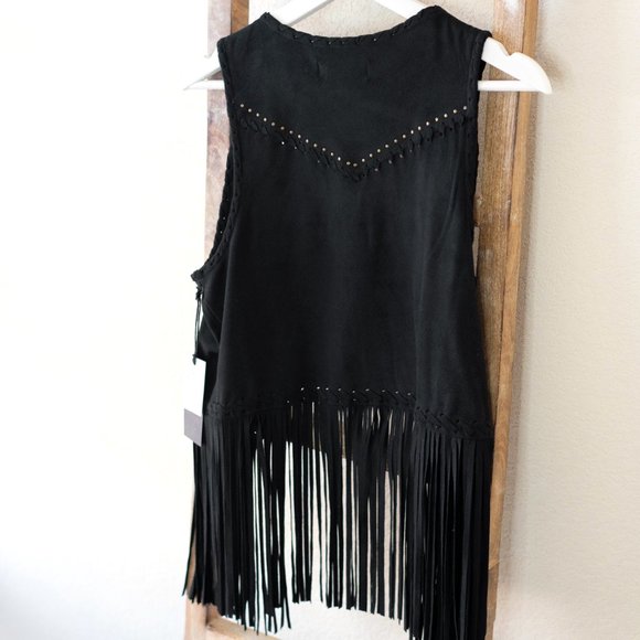 NWT Idyllwind Vest with Fringe L - Picture 3 of 9